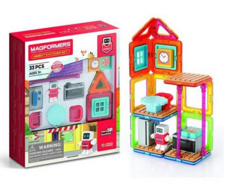 Jocuri magnetice - Set de construit - Bucatarie 33 piese