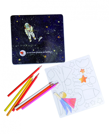 Noutati - Set de desen cu piese magnetice, Astronaut