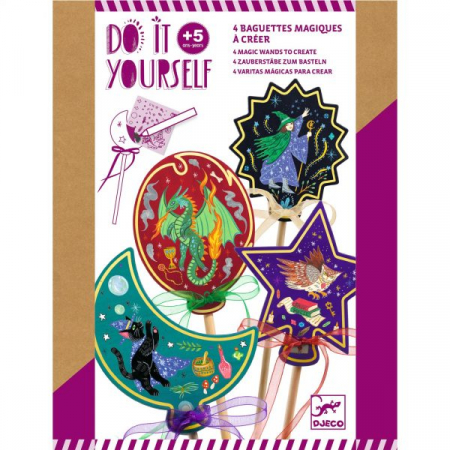 Jocuri pentru vacanta - Set DIY Baghete magice