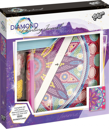 3-5 ani - Set DIY Jurnalul meu cu floare mandala si diamante