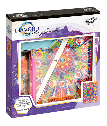 Jocuri de logică și de memorie - Set DIY Jurnalul meu mandala cu diamante