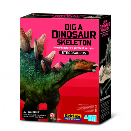 Jocuri cu experimente - Set educativ Sapa si descopera Dinozauri - Stegosaurus