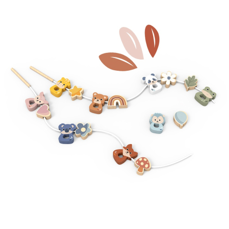 Copii mici - Set figurine de insirat, Speedy Monkey