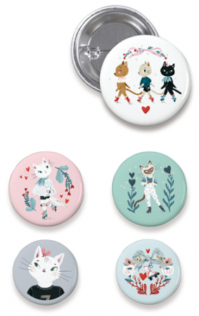 Set insigne Pisici dragalase [1]