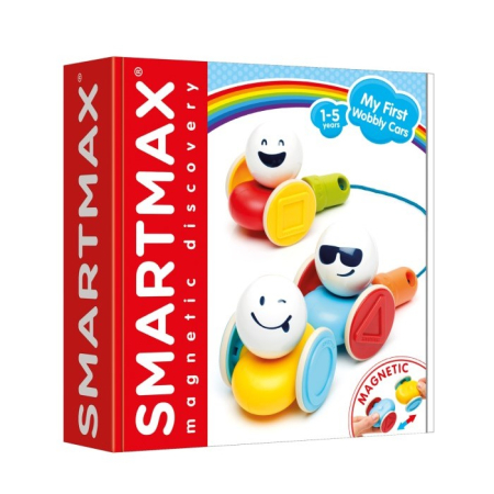 Noutati - Set piese magnetice Smartmax, My First wobbly cars, +12 luni