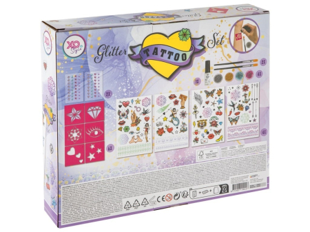 Set tatuaje temporare cu sabloane si sclipici pentru copii, Grafix [1]