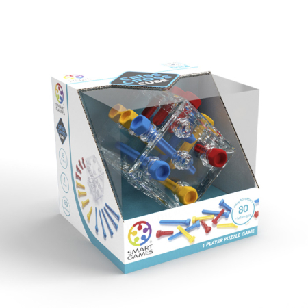 Noutati - Smart Games - Criss Cross Cube, joc de logica cu 80 de provocari, 8+ ani, lb romana
