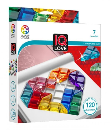 Varsta - Smart Games - IQ Love, joc de logica cu 120 de provocari, 7+ ani, lb romana