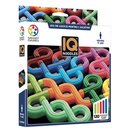 Noutati - Smart Games - IQ Noodles, joc de logica cu 120 de provocari, 7+ ani, editie lb. Romana