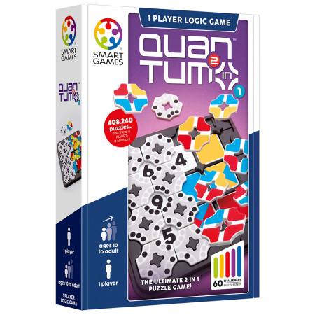 Noutati - Smart Games - Quantum - 2 in 1 Puzzle, joc de logica cu 60 de provocari, 10+ ani