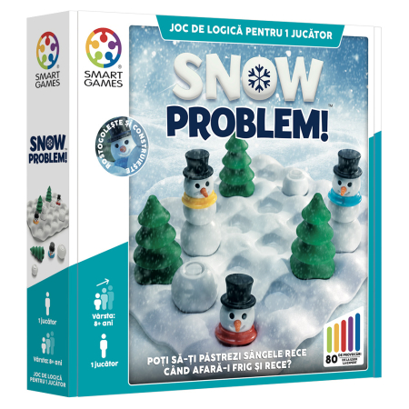 Noutati - Smart Games - Snow Problem, joc de logica cu 80 de provocari, 8+ ani, editie lb. Romana