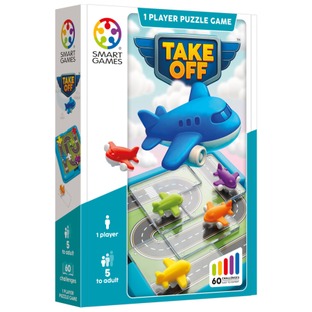 Noutati - Smart Games - Take Off, joc de logica cu 60 de provocari, 5+ ani, editie internationala