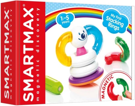 Noutati - SmartMax My First Stacking Rings, Set magnetic 10 piese, 1-5 ani