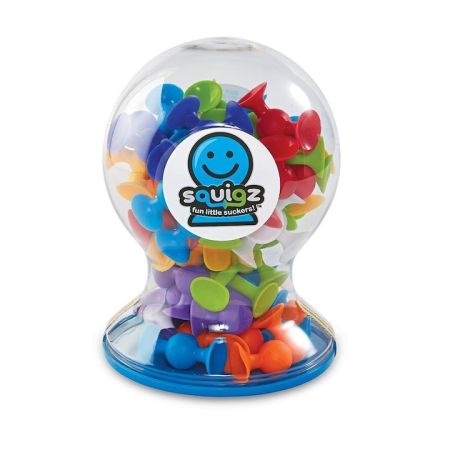 Noutati - Squigz Deluxe ,   Set de constructie cu 44 de piese cu ventuze