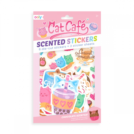 Jocuri creative - Stickere parfumate - Cat Cafe