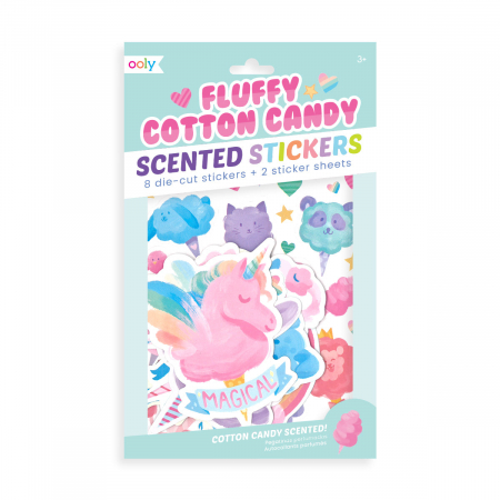 Jocuri creative - Stickere parfumate -  Fluffy Cotton Candy