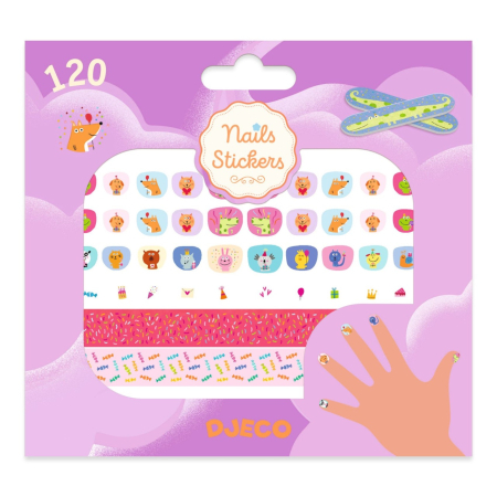 Noutati - Stickere pentru unghii model Happy Birthday, Djeco