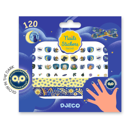 Noutati - Stickere pentru unghii model Reflectia lunii, Djeco