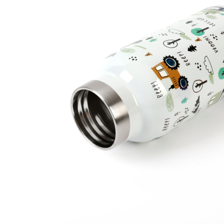 Termos pentru copii, din otel inoxidabil, design vehicule, 350 ml [3]