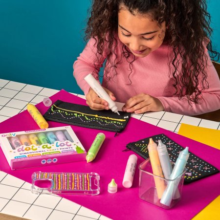 Vopsea 3D pentru tehnica punctului – Dot-a-Lot, set de 8 culori Brights [3]