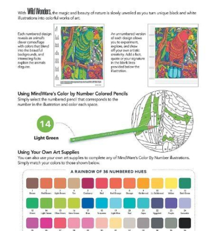Wild Wonders Color by Number: Book 3 [1]