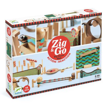 Noutati - Zig & Go Djeco, set de constructie trasee, 48 piese