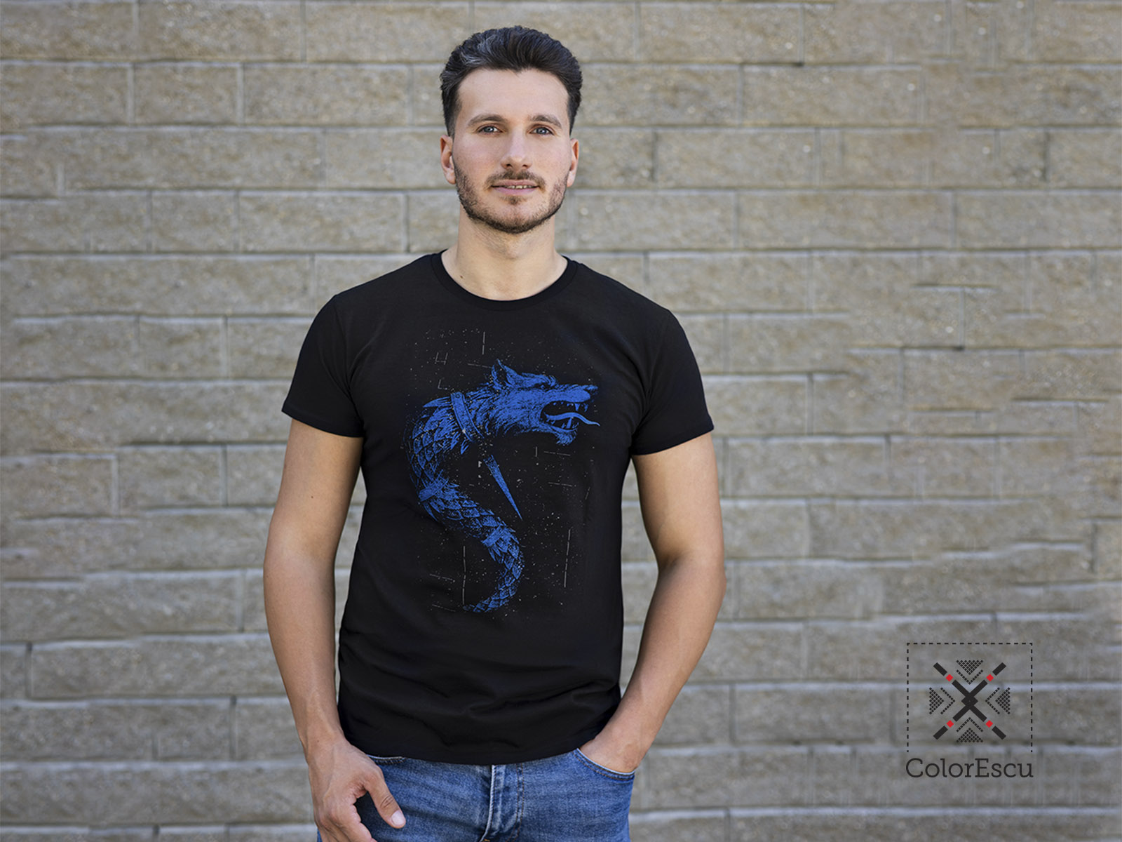 Tricou vremuri noi guler inalt