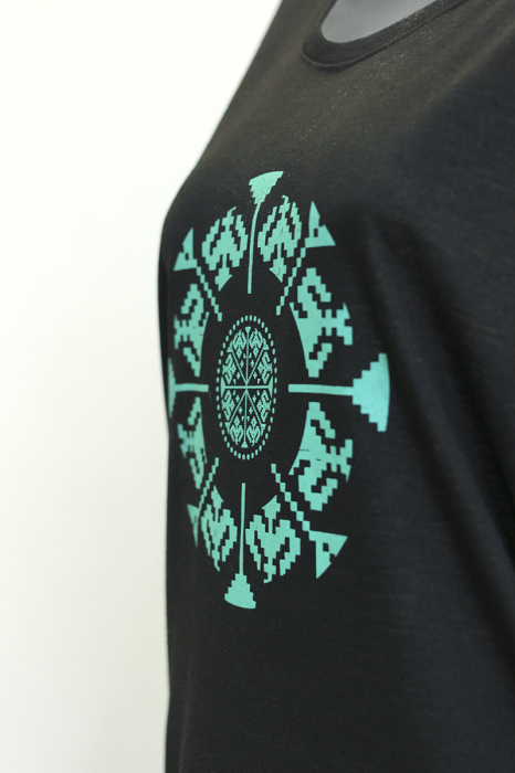 Bluza Simbol Tradițional, damă, material subțire, culoare neagră, CIR130 [2]