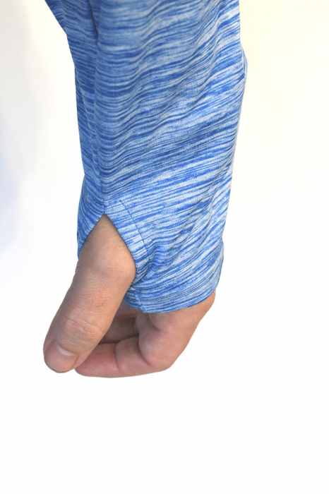 Bluză termică România, bărbat, culoare bleu, material tehnic sport, CS49 [4]