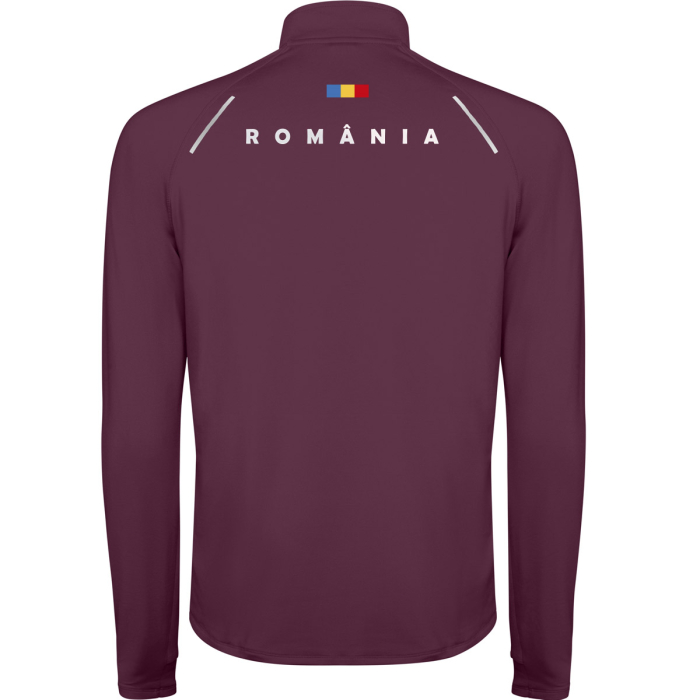 Bluză termică România, bărbat, material tehnic sport, culoare vișiniu prună, CS59 [1]