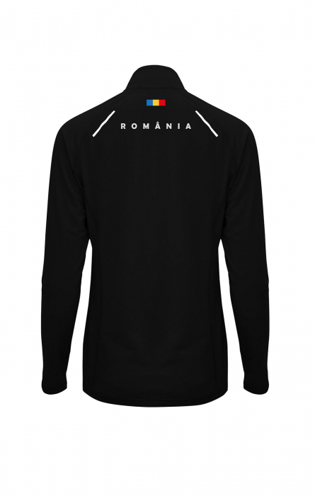 Bluză termică România, damă, culoare neagră, material tehnic sport CS12 [7]