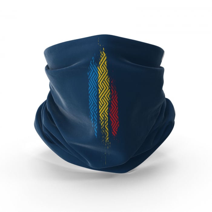 Bandană Simbol Suflet, material tehnic sport, culoare bleumarin, CA102 [4]