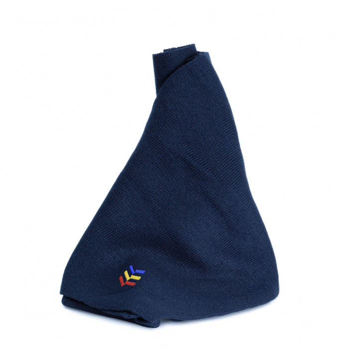 Fular simbol tricolor, broderie, culoare bleumarin [1]