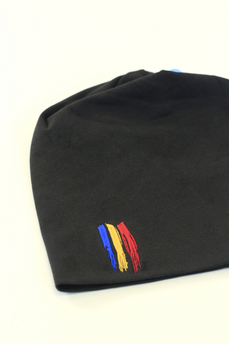 Căciulă Simbol Tricolor, broderie, culoare neagră, CA98 [2]