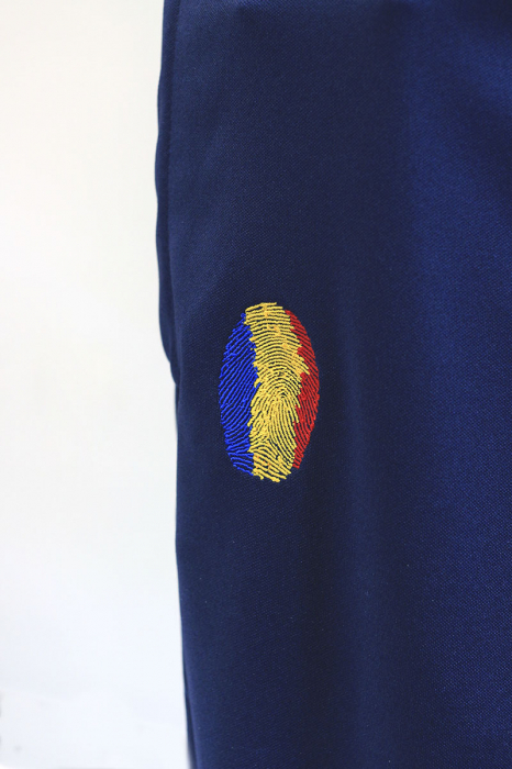 Pantalon de trening, România Amprentă, broderie, culoare bleumarin, CA115 [2]