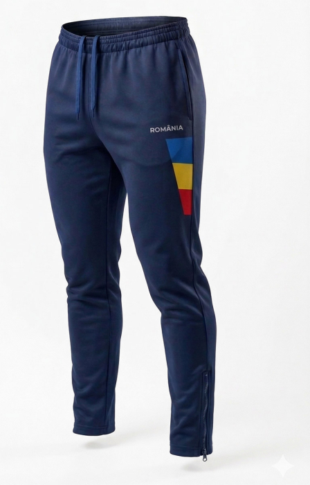 Pantaloni de trening, România tricolor, full print, culoare bleumarin, CA1120 [2]