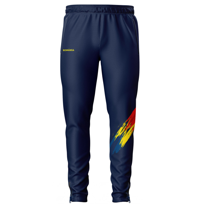 Pantaloni de trening, România tricolor, full print, culoare bleumarin, CA122 [1]
