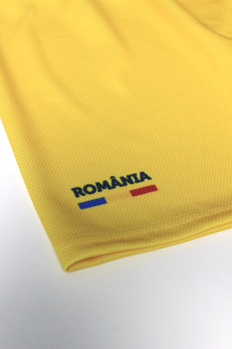 Pantaloni scurți Simbol România, bărbat, material tehnic sport, culoare galbenă, CS57 [3]