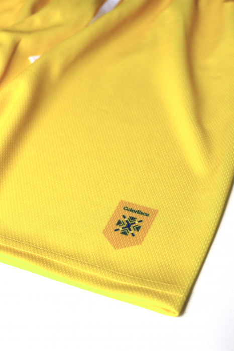 Pantaloni scurți Simbol România, bărbat, material tehnic sport, culoare galbenă, CS57 [2]
