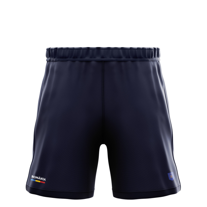 Pantaloni scurți Simbol România, copii, material tehnic sport, culoare bleumarin CS55 [1]