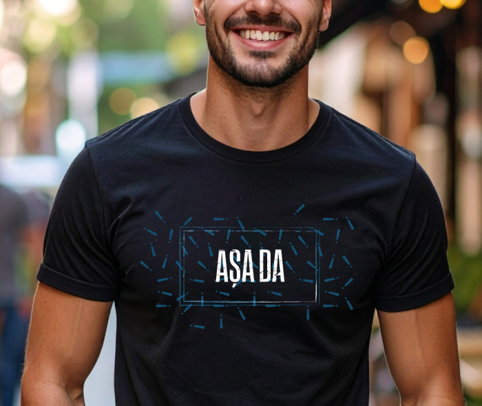 Tricou Așa Da, bărbat, culoare neagră CT79 [3]