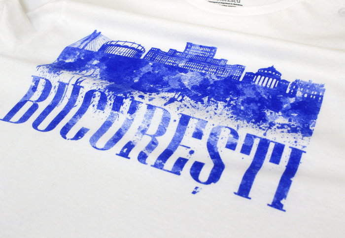 Tricou București, damă, culoare albă, CIR105 [2]