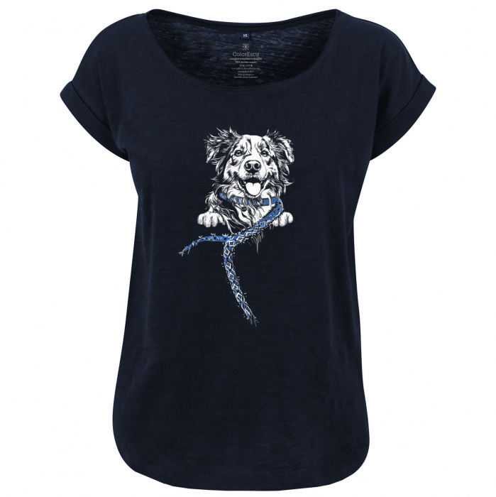 Tricou Catel prieten bun, dama culoare bleumarin, CIR148 image0