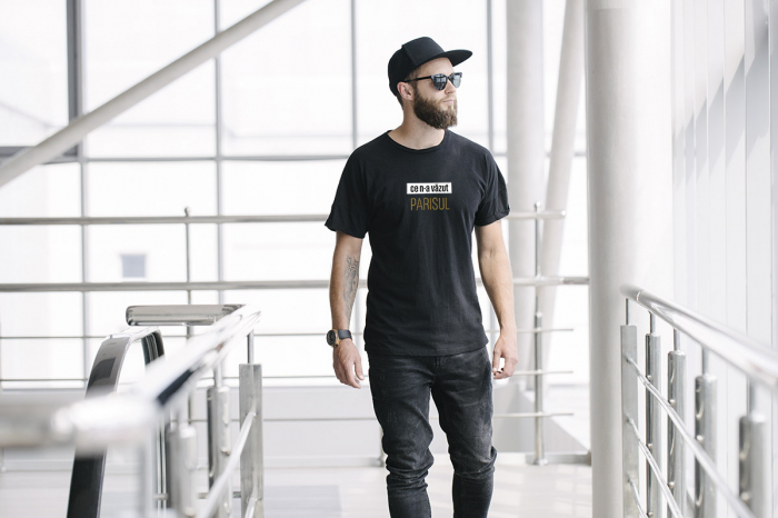 Tricou Ce n-a văzut Parisul, bărbat, culoare neagra  CT68 [2]