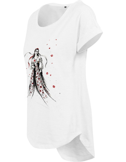 Tricou Fata cu Povești, dama, culoare alba, CIR141 [2]