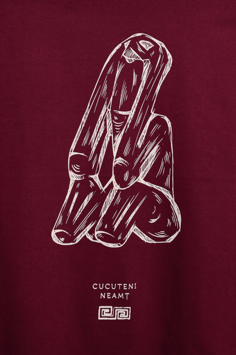 Tricou Gânditor Cucuteni, bărbat, culoare grena, CDAC83 [2]