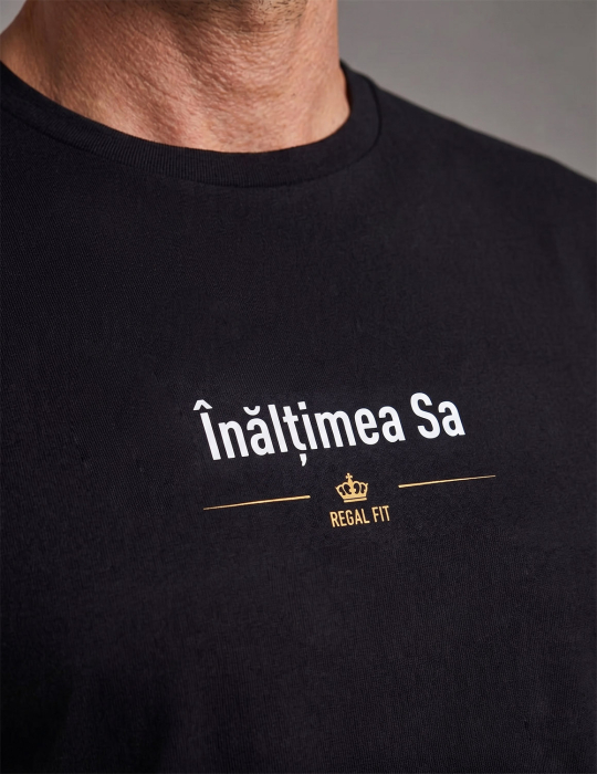Tricou Înălțimea Sa, bărbat, culoare neagră CT88 [2]