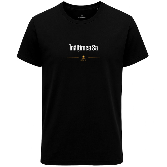 Tricou Înălțimea Sa, bărbat, culoare neagră CT88 [1]