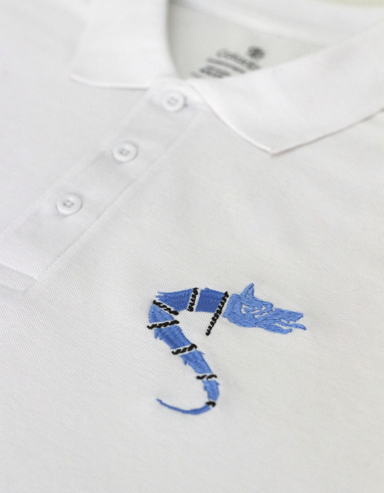 Tricou Lup Dacic, broderie, bărbat, culoare albă CDAC73 [2]