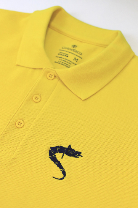 Tricou Lup Dacic, broderie, culoare galbenă CDAC62 [3]